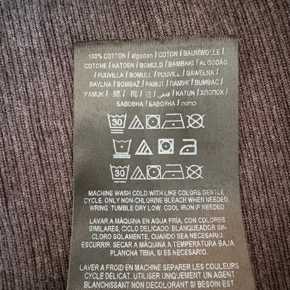 GUESS Charcoal Long Sleeve Henley Shirt - Picture 9 of 9